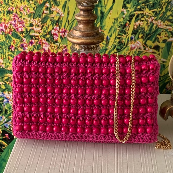 Anthropologie beaded Crochet Clutch - Picture 14 of 16